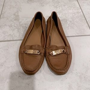 Coach Brown Faux Leather Loafers